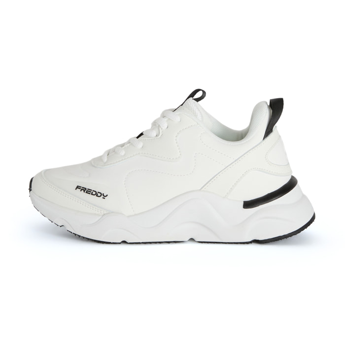 Sneakers Donna Chunky in Similpelle Nubuk con Suola EVA