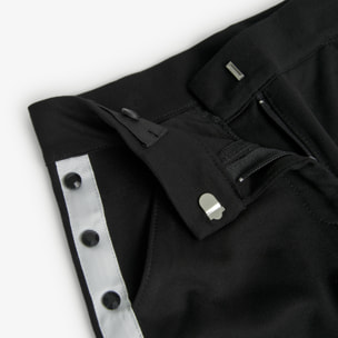 Short para niña en algodón liso de color negro con