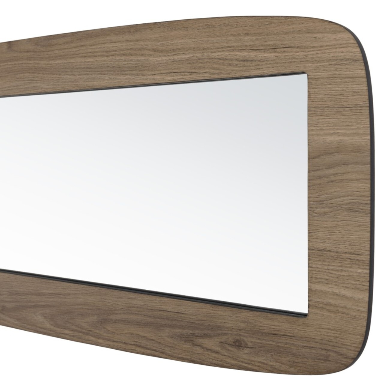 JULIA - Miroir rectangulaire angles arrondis 120x40cm couleur mocha