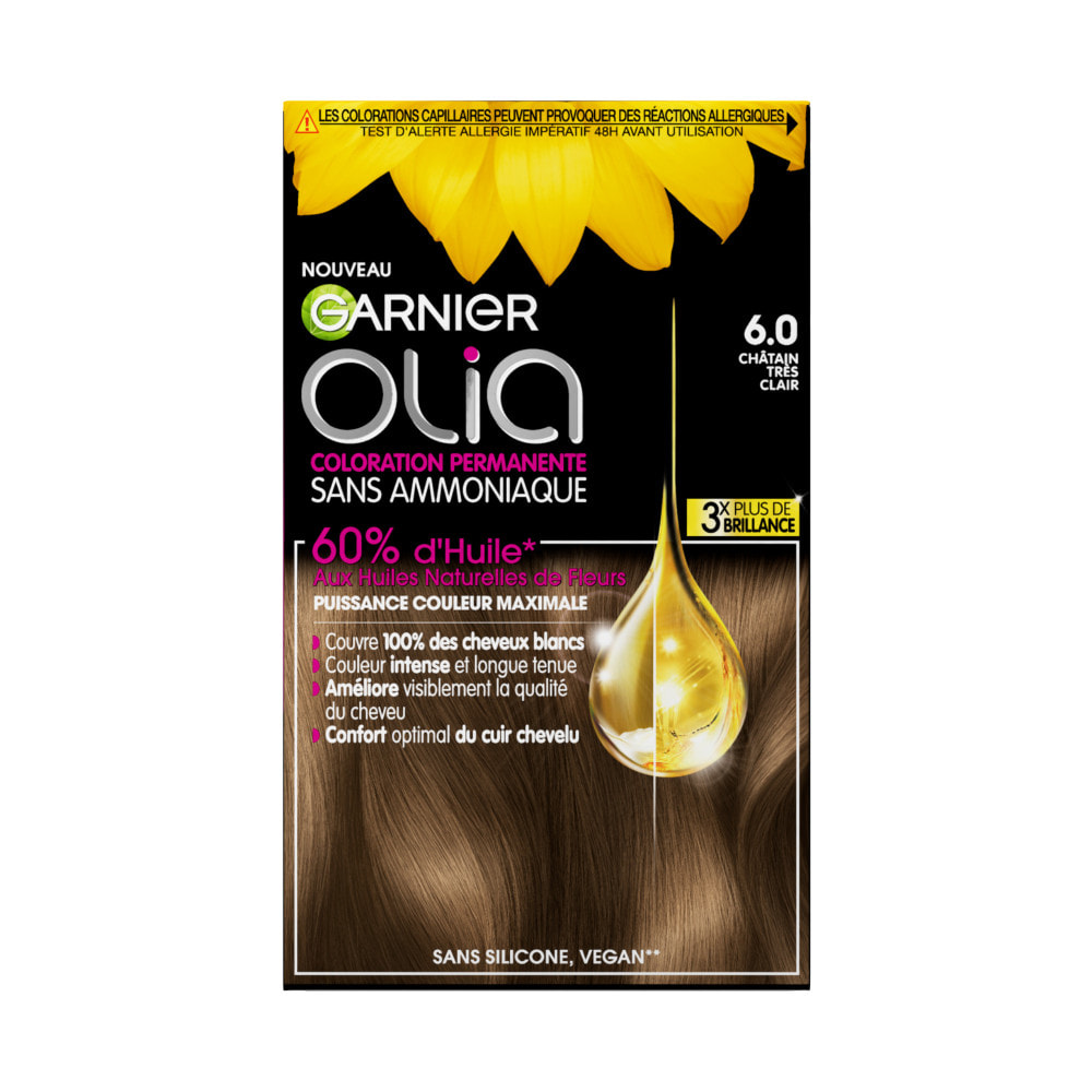 Garnier Olia Coloration Permanente 6.0 Chatain Très Clair