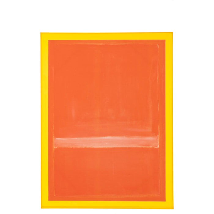 J-Line Décoration Murale Moderne - toile - orange fluo
