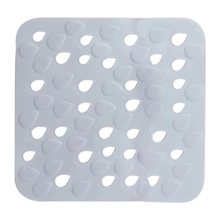 Tapis Fond de douche PVC DROPS 54x54cm Blanc Spirella