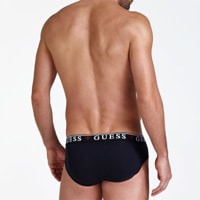 Slip Brian Hero (x3) - coton - logo - noir et blanc