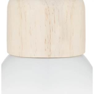 Suspension métal "Desy" blanc D15cm