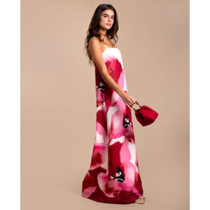 Vestido largo estampado floral de tirantes