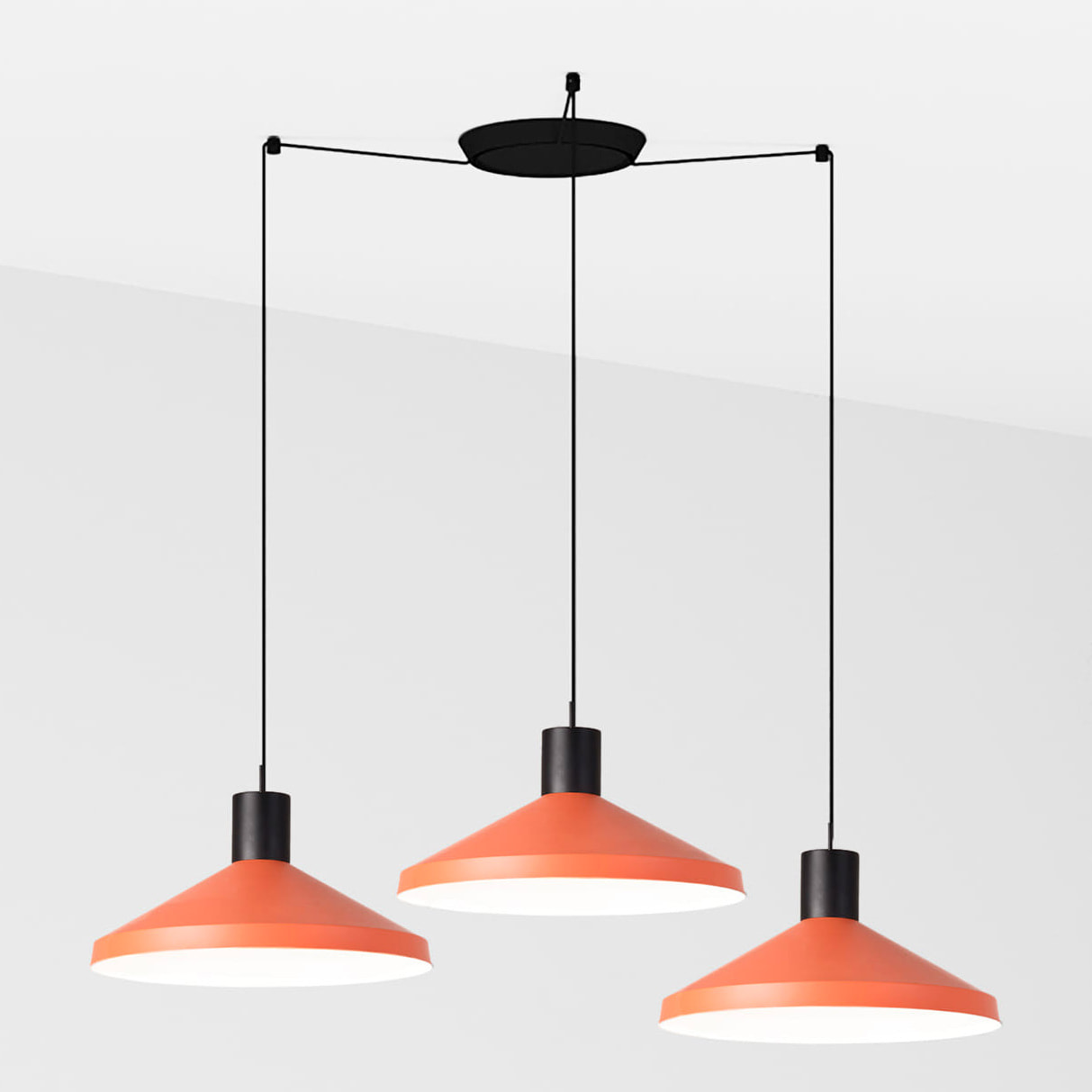 KOMBO 400 3L Lampada sospensione terracotta