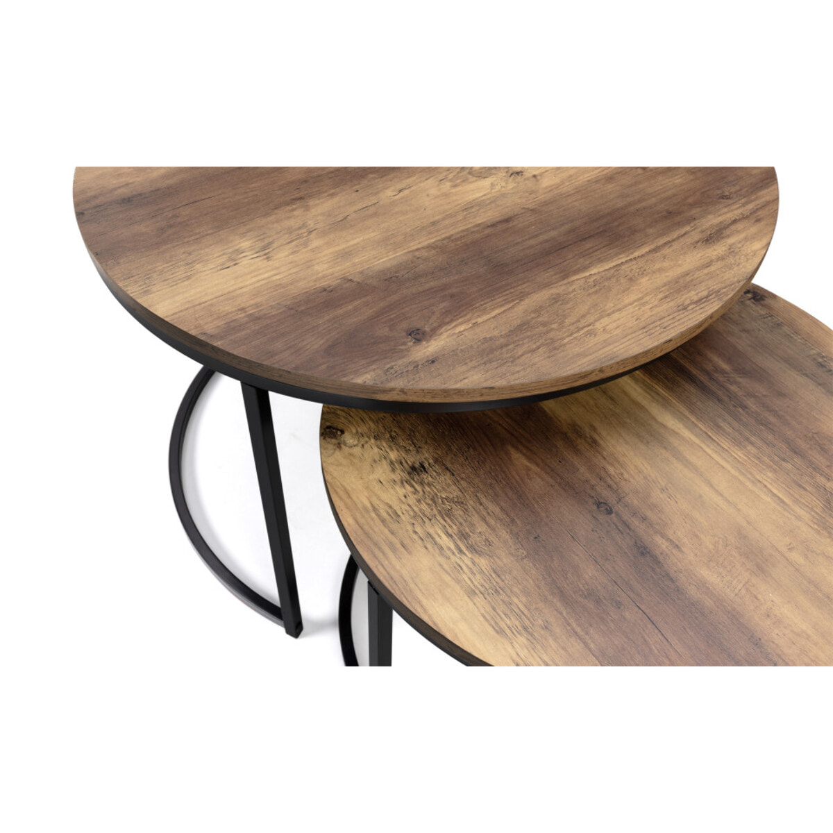 Table basses rondes gigognes Eliza - lot de 2