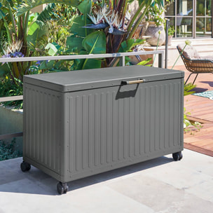 Coffre de rangement "Edenio" graphite S 130 x 60,4 x 78cm en aluminium