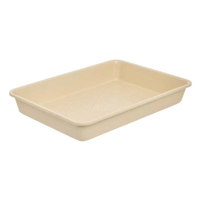 Moule rectangulaire Harmony 34,7x24,5x5,1cm beige