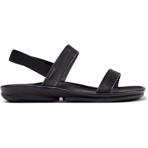 Sandalias - CAMPER Right Isla - Negro - Cuero liso