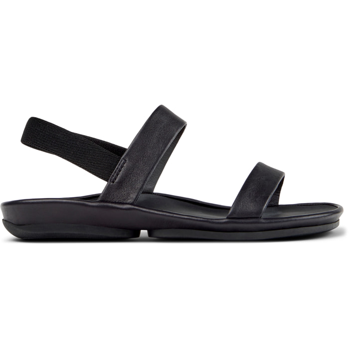 Sandalias - CAMPER Right Isla - Negro - Cuero liso