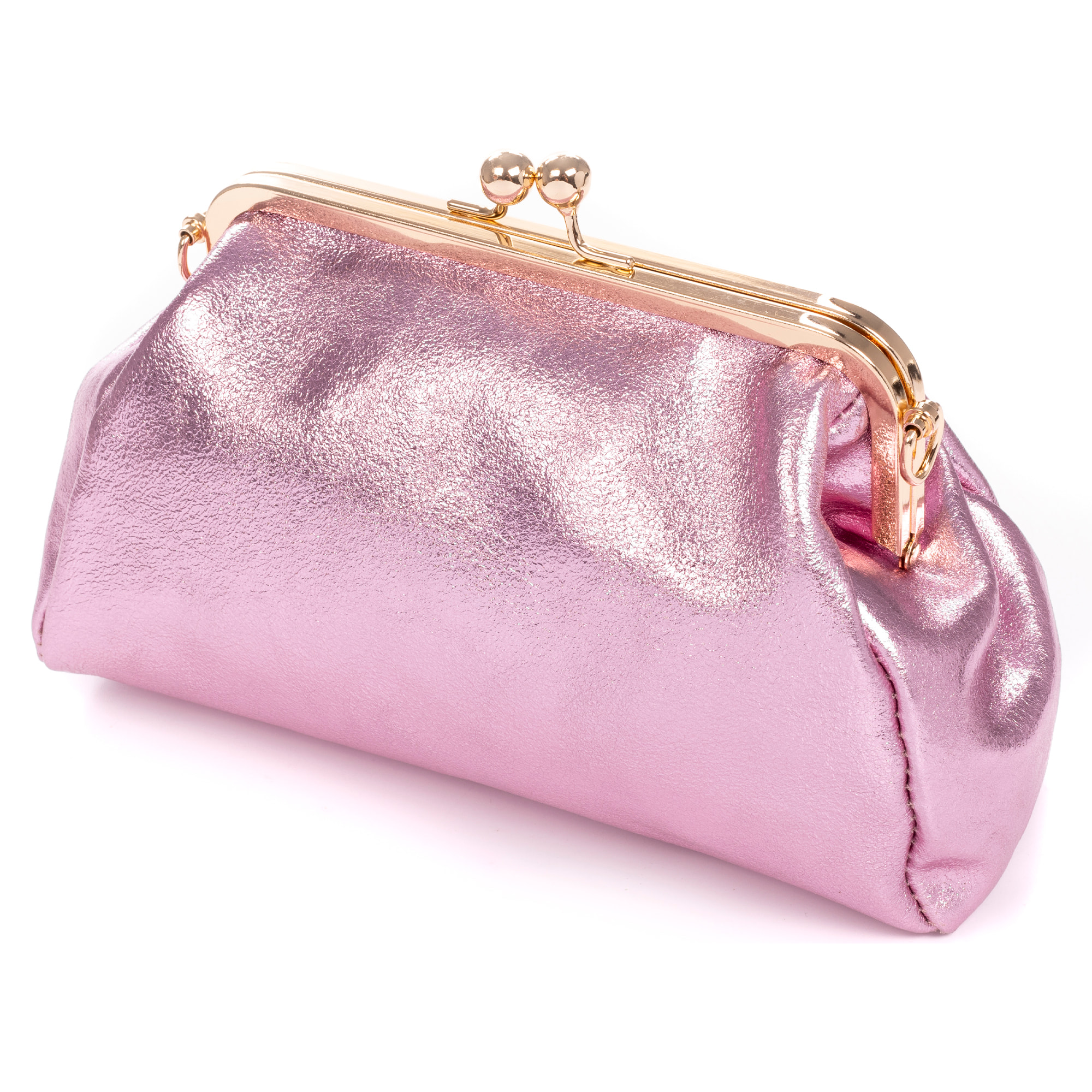 Ambivere bolso de mano Mujer. Piel auténtica Gamuza acabado lacado brillante.