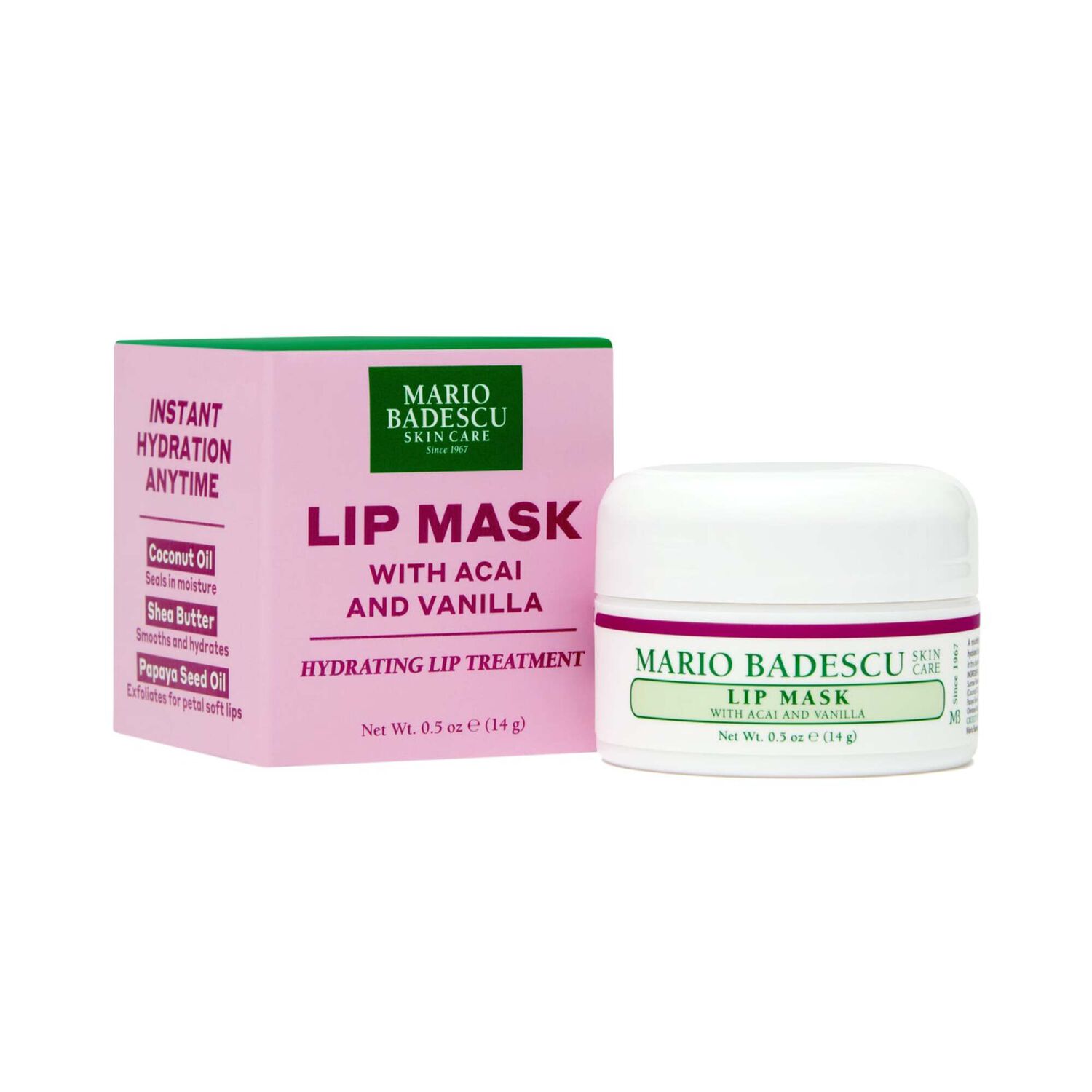 Lip Mask with Acai & Vanilla - Masque pour les lèvres à l'acai & vanille 14 ml