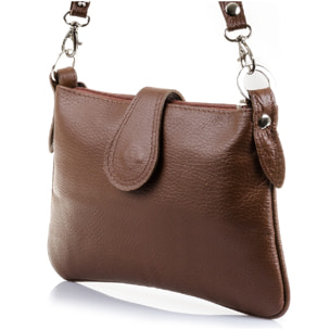 Allerona Bolso de mano Mujer.Piel auténtica Dollaro