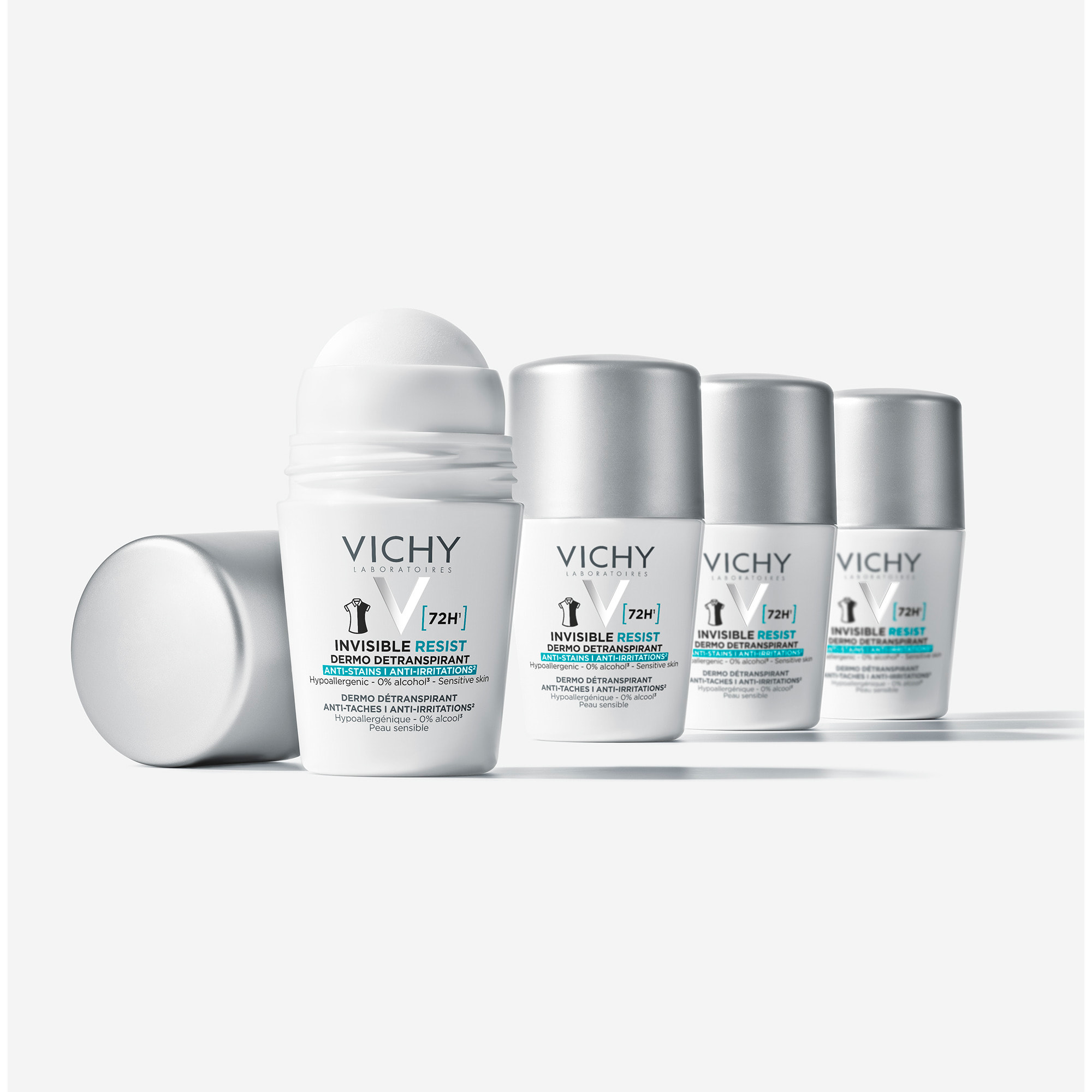 Vichy Dermo-détranspirant Invisible Protect 72h anti-taches anti-irritations 50ml