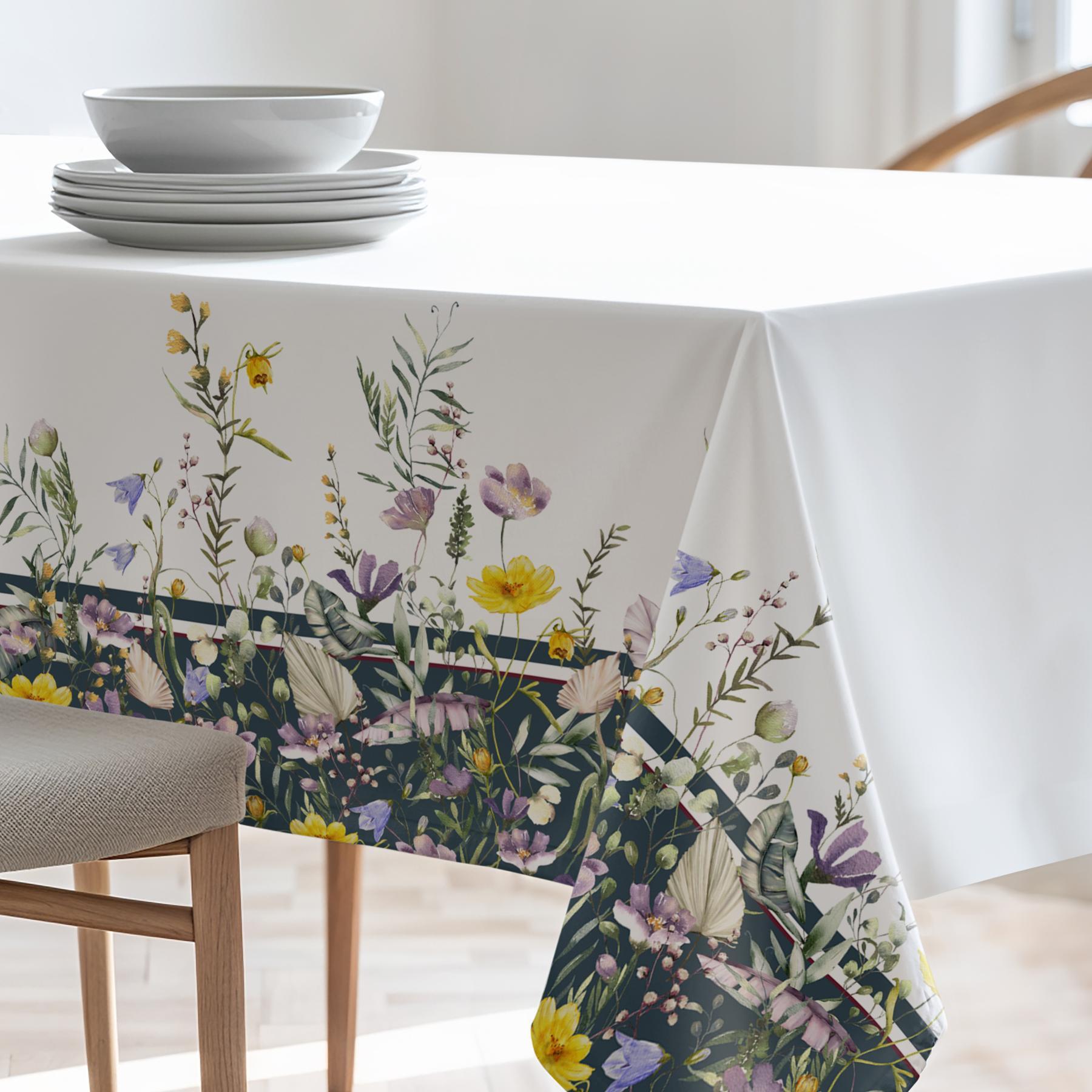 Nappe imprimée anti-tâches PANGOA MULTICOLORE