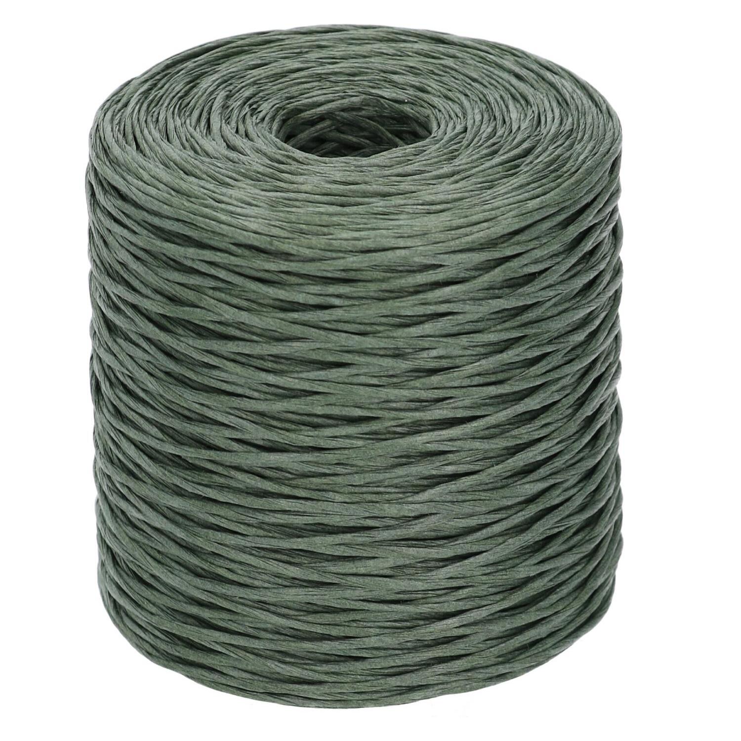 Nastro di cordino in metallo verde 200m