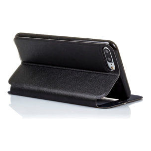 DAM CUSTODIA A LIBRO CON CHIUSURA MAGNETICA A FINESTRA Iphone 7 Plus/ Iphone 8 Plus 7x1x14 Cm. Colore nero