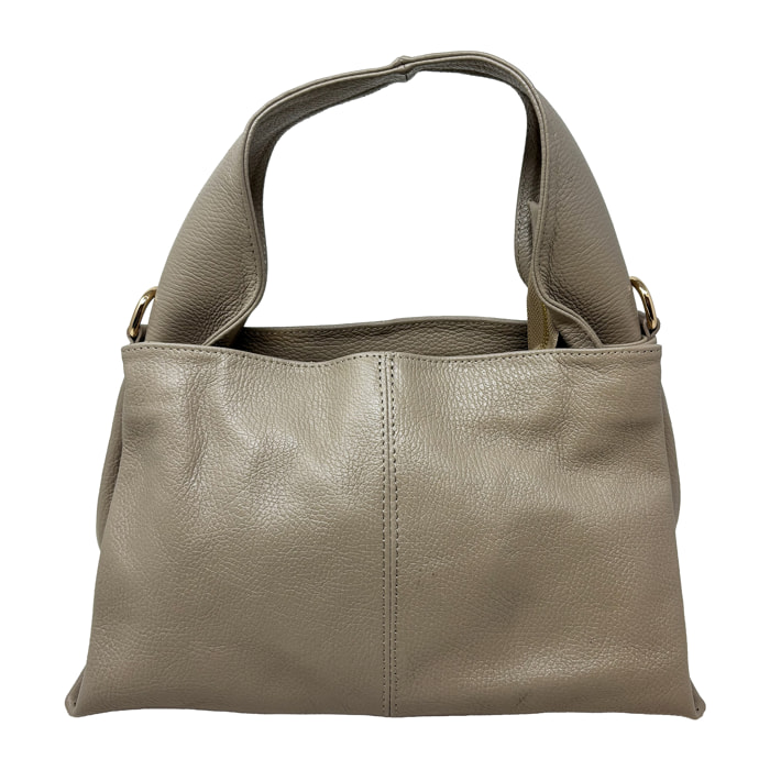 Borsa a Mano in Vera Pelle Dollaro Made in Italy