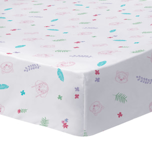 Parure de lit imprimée + drap housse 100% coton, PAT PATROUILLE PARADISE