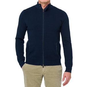 Maglia con zip Hot Buttered Kandui blu navy