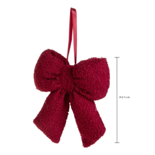 Fiocco natale lana - Pezzi 4 - ROSSO - Bianchi Dino SpA