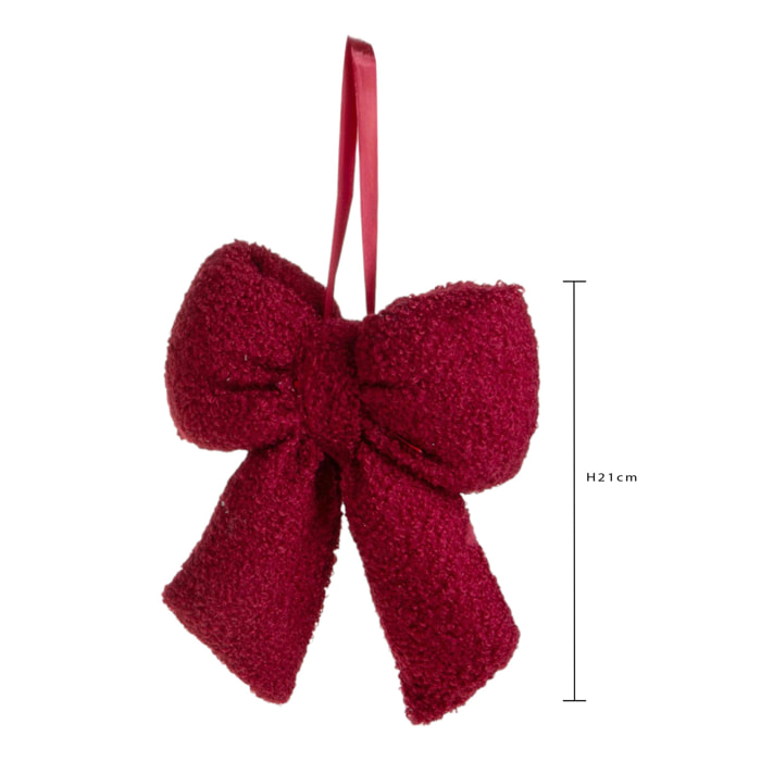 Fiocco natale lana - Pezzi 4 - ROSSO - Bianchi Dino SpA