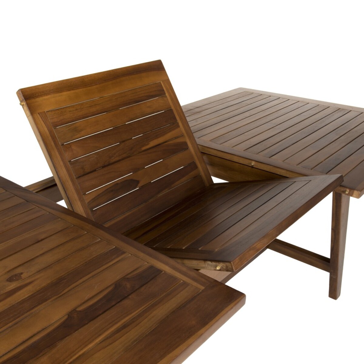 MAEVA - Salon de jardin en bois teck huilé 8/10 personnes MAEVA