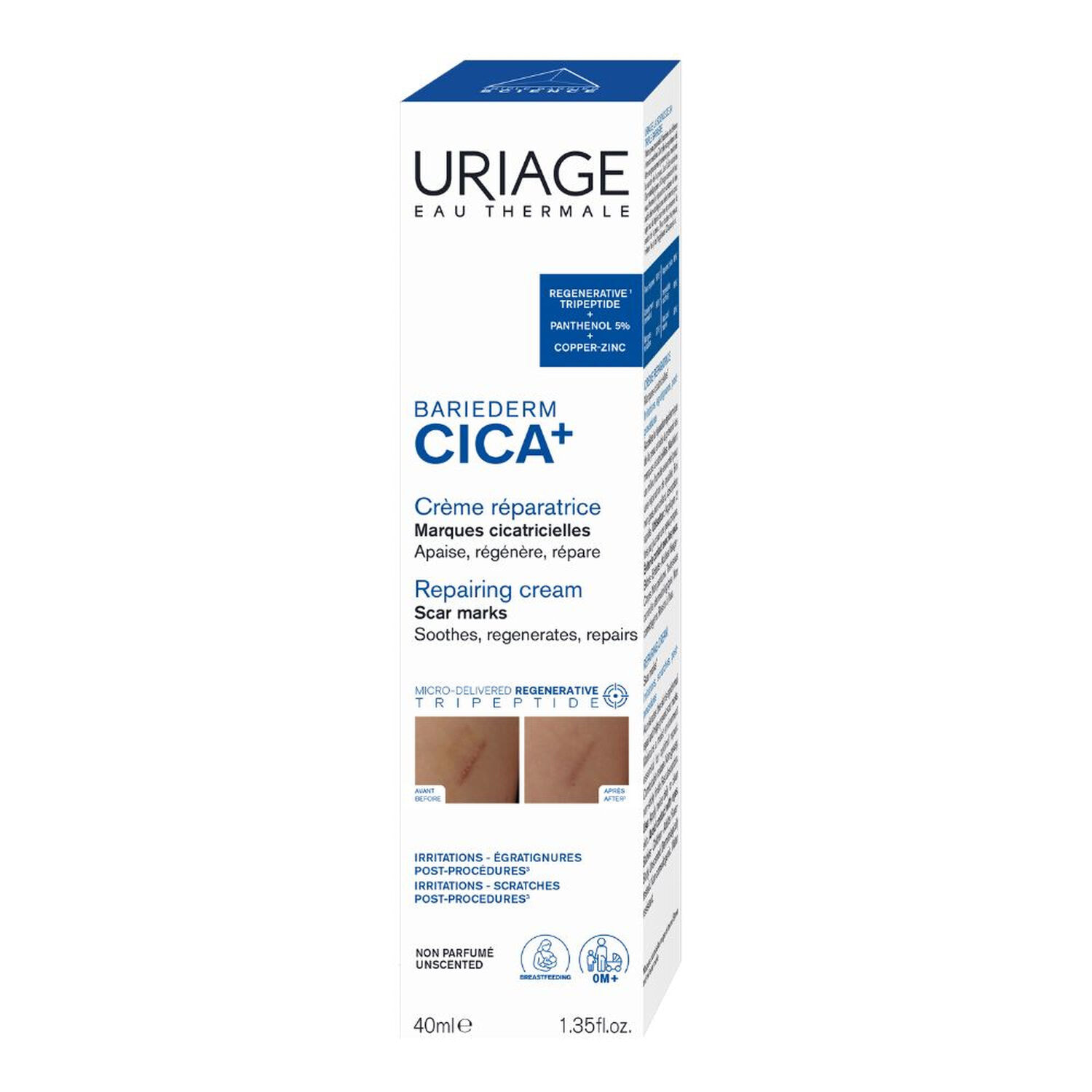 Bariederm Cica+ - Crème Réparatrice Marques Cicatricielles 40ml