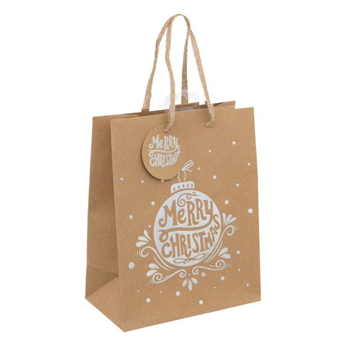 Sac cadeau holographique petite taille kraft
