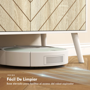 Zapatero de 2 Puertas en Espiga, Zapatero Entrada Recibidor con Estantes Ajustables, Cajón, para 12 Pares de Zapatos, 75x35x97 cm, Blanco y Natural