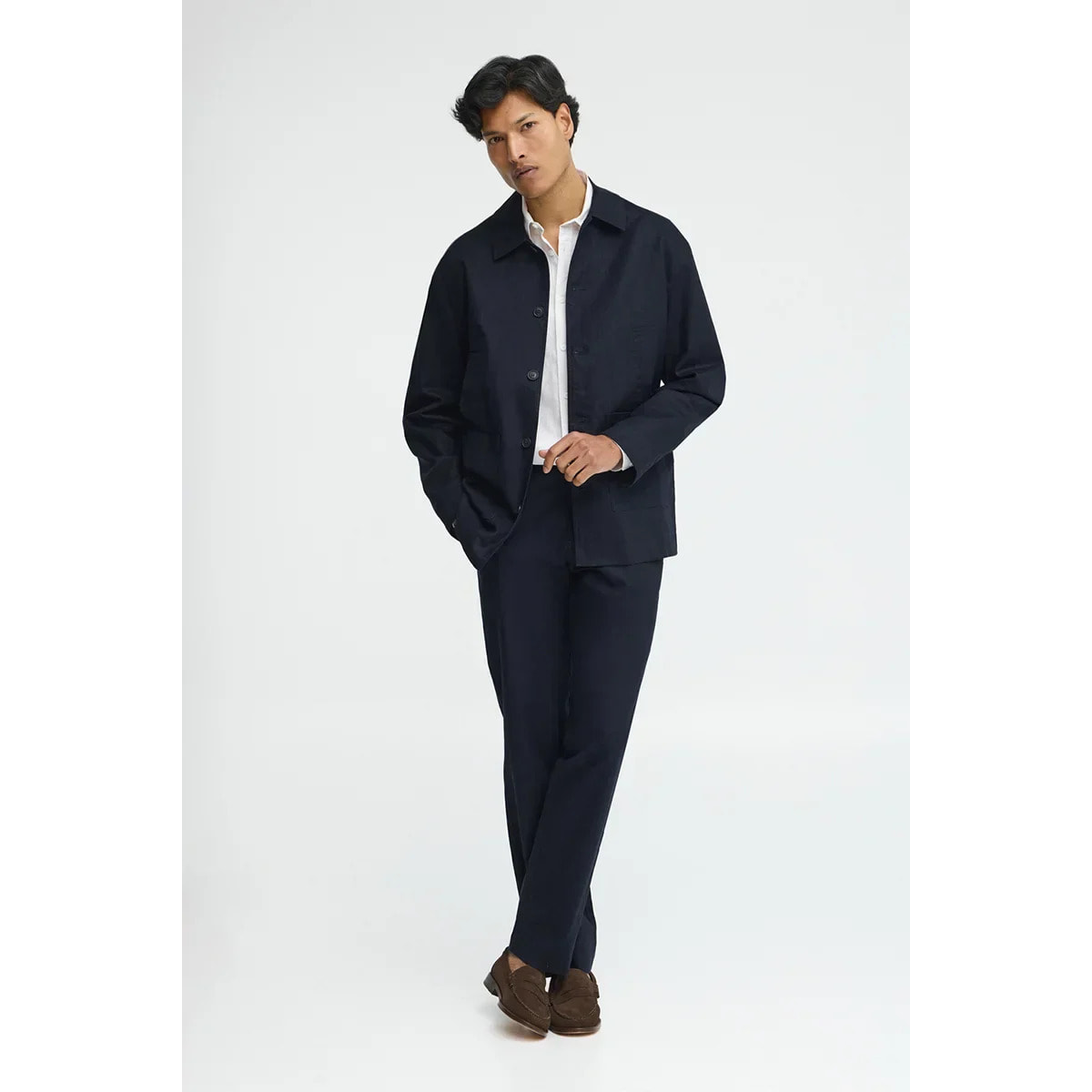 Giacca Wayne in cotolino blu marino Polo Club