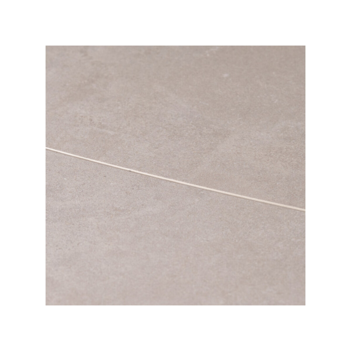 Table de repas extensible en céramique gris clair et taupe 180/260cm - TATIANA