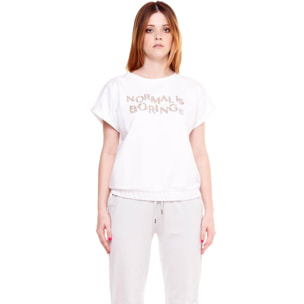 Felpa girocollo maniche corte Gold&Silver