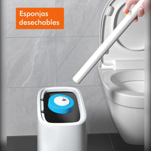 Sistema de limpieza de inodoros desechable con recambio