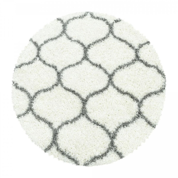 Tapis shaggy tissé motif scandinave SANI