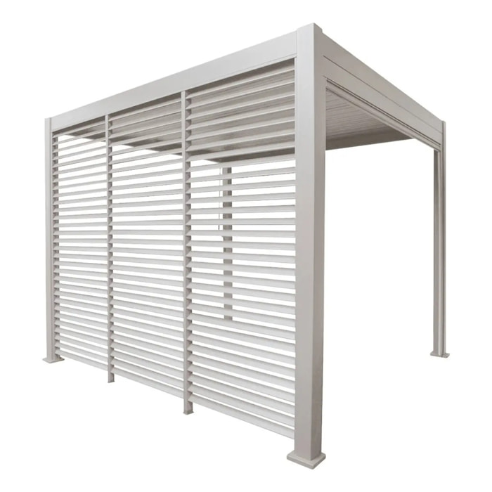 Persienne fixe 1x3m pour pergola Evora argile