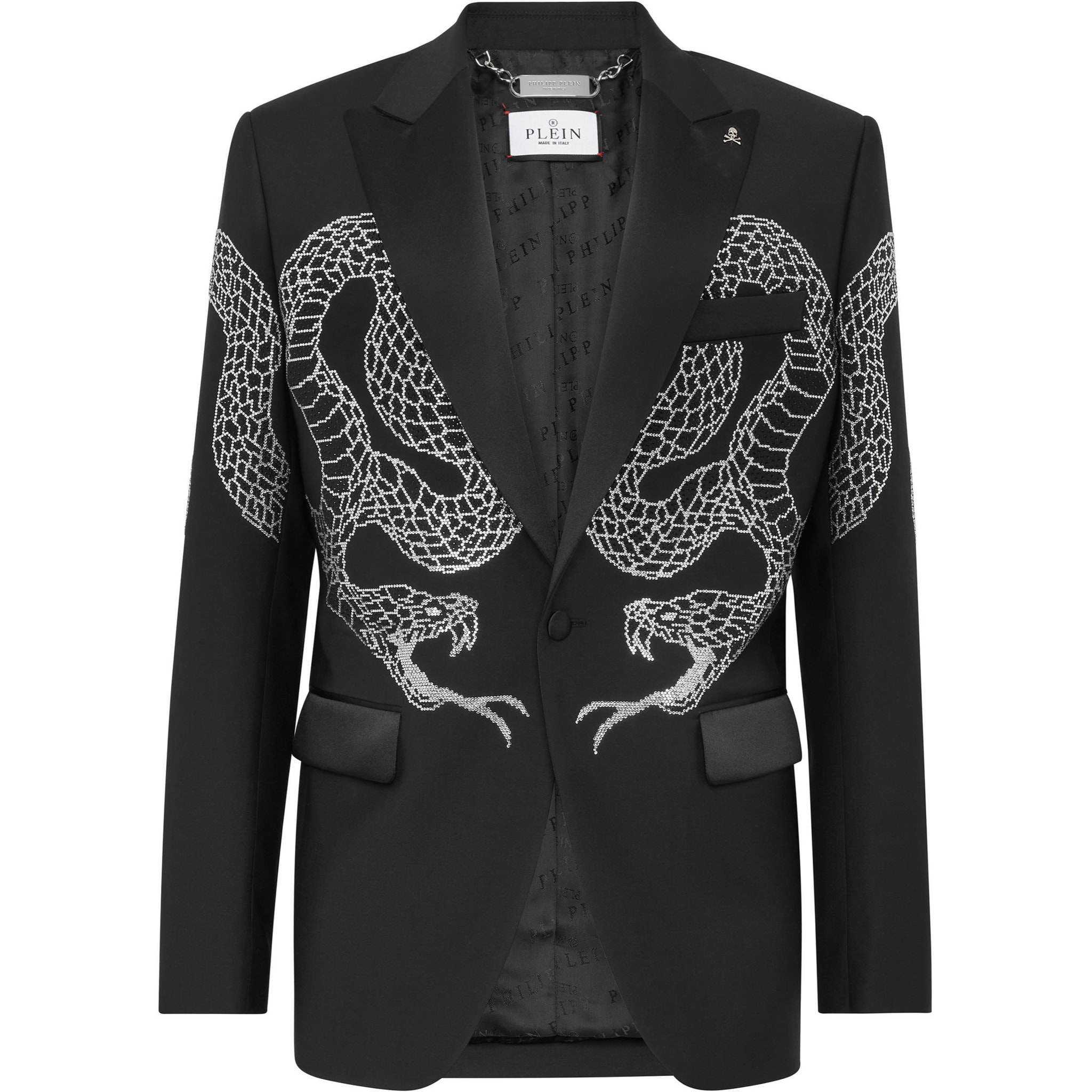 PHILIPP PLEIN Blazer de un botón Slim Fit SNAKE
