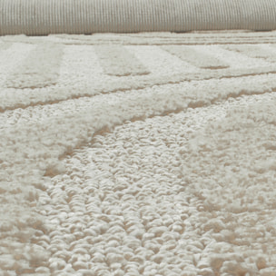 HARMONIE - Tapis motif arc crème