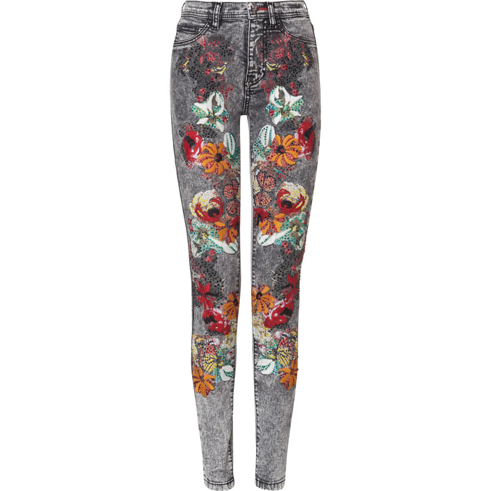 PHILIPP PLEIN high waits jeggings "misterious way"