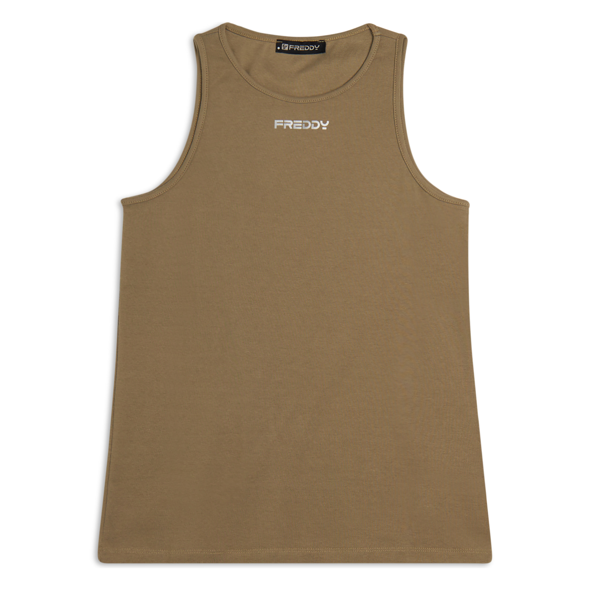 Canotta donna regular fit in cotone elasticizzato