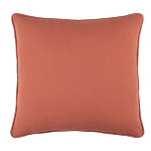 Coussin Windsor passepoilé uni - Terracotta