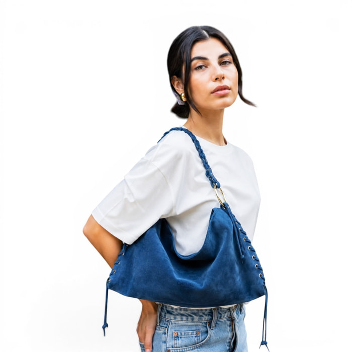 Borsa a Spalla Cheval Firenze Daisy Blu