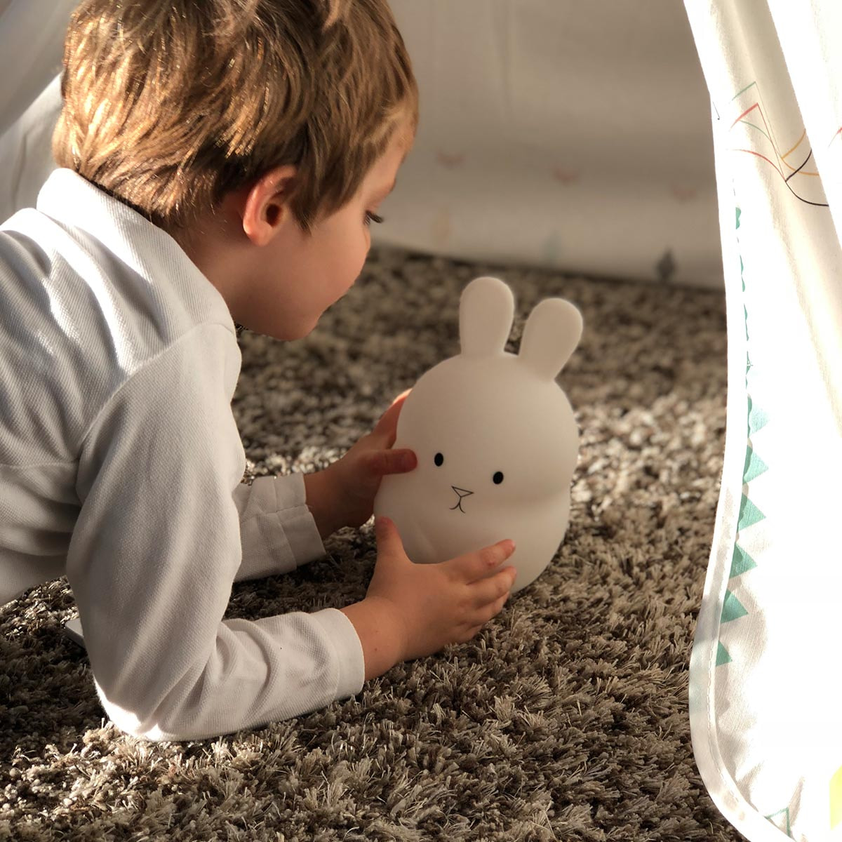 Veilleuse bébé lapin sans fil touch LED BUNNY H19CM