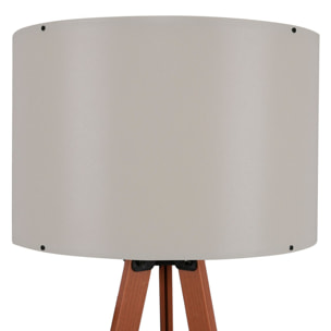 Lámpara de pie 115 cm. beige/marrón, tipo E 27_x000D_
Max 60 W (Bombilla Incandescente)_x000D_
Max 20 - 25 W (Bombilla de Bajo Consumo)_x000D_
Max 9 - 15 W (Bombilla LED)