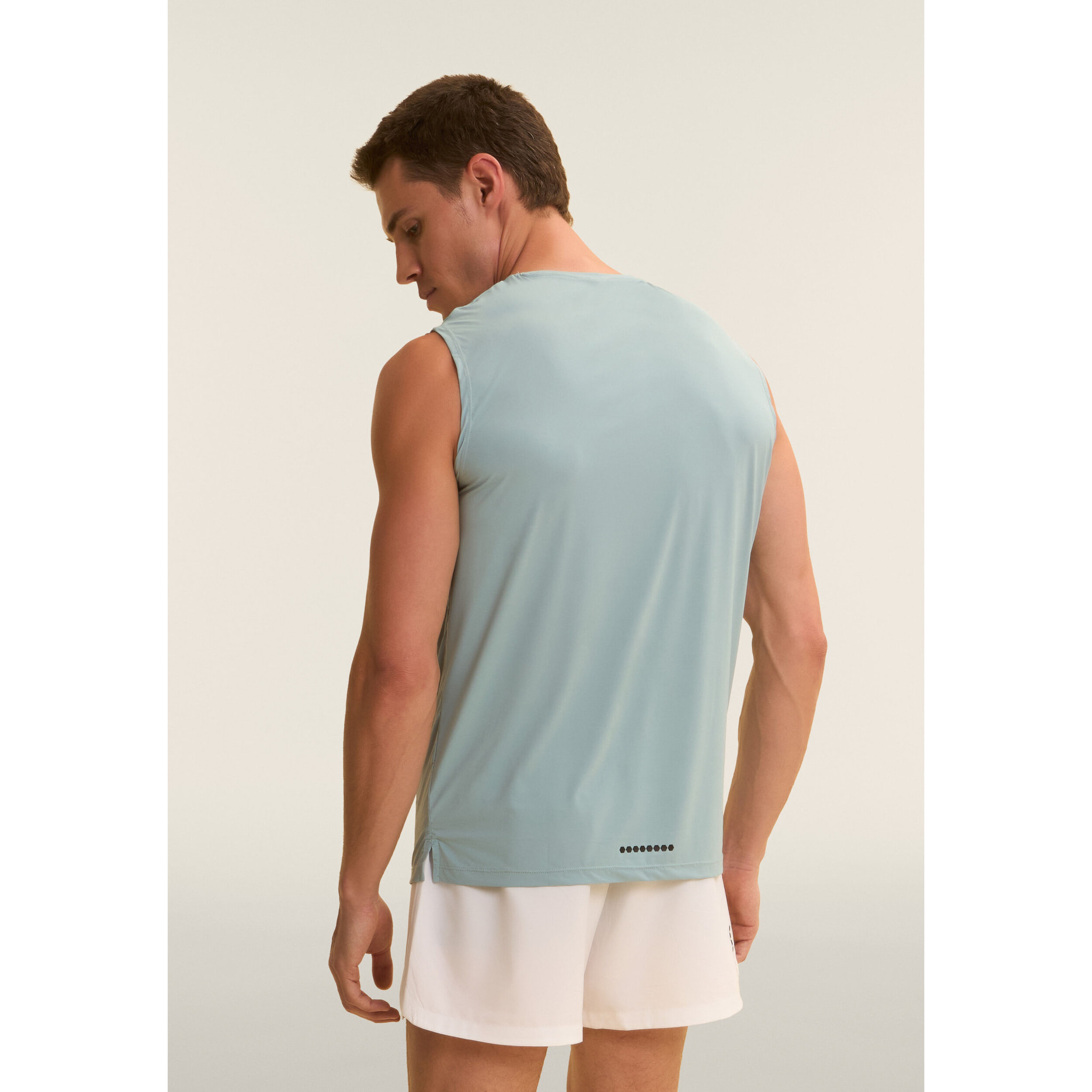 T-shirt senza maniche in tessuto quick dry