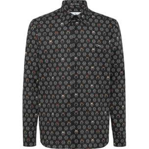 PHILIPP PLEIN Camisa Sugar Daddy Cut LS MONOGRAM