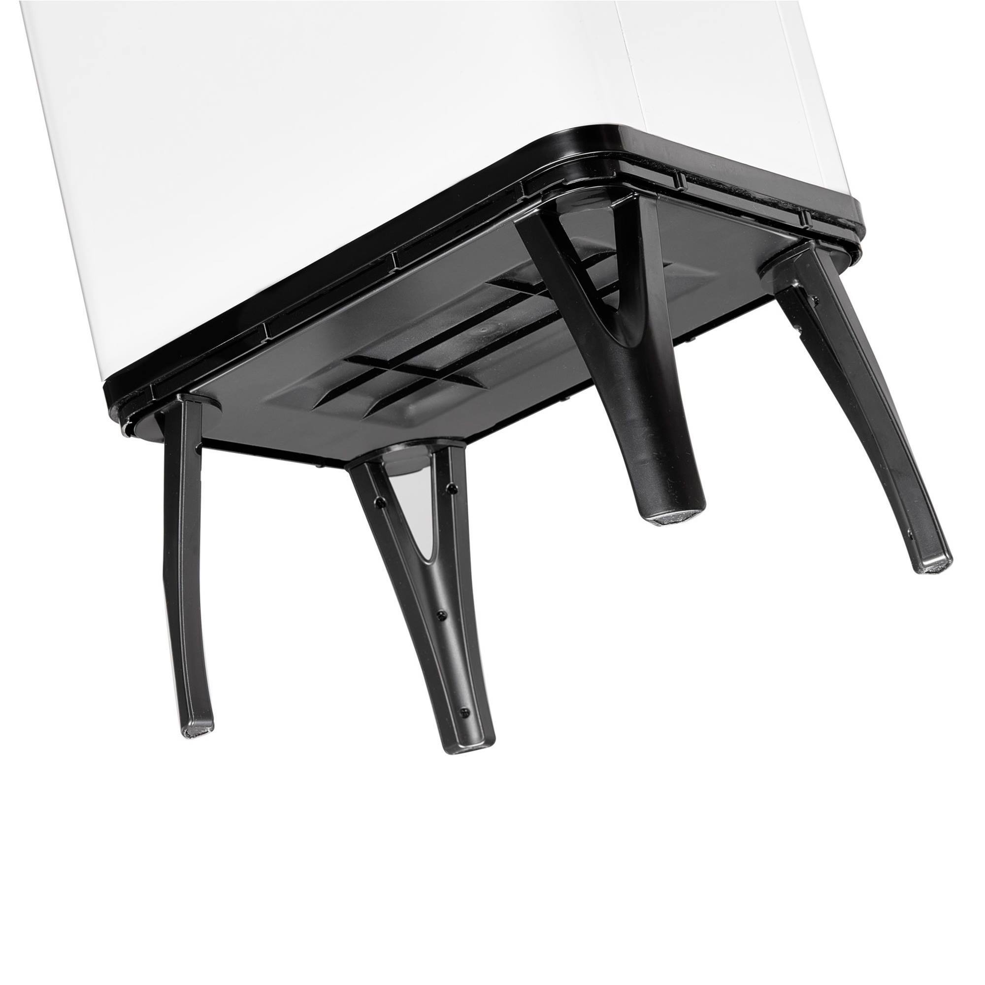 Well home - cubo de basura inteligente para reciclaje con apertura automática y contacto manual 15l+15l 35,5x26x60cm color blanco