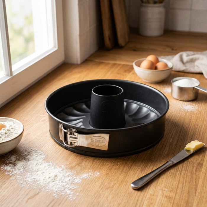 Moule à manqué et à savarin double fond 26 cm Dr.Oetker Tradition