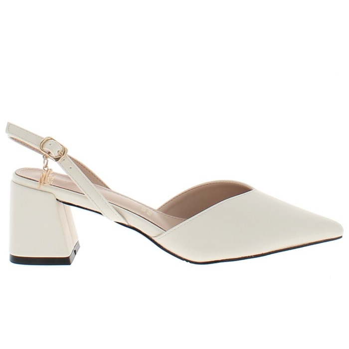 Marina Galanti Scarpe Donna Sandals Slingback Platform Heeled 60 MG 1A143 Butter